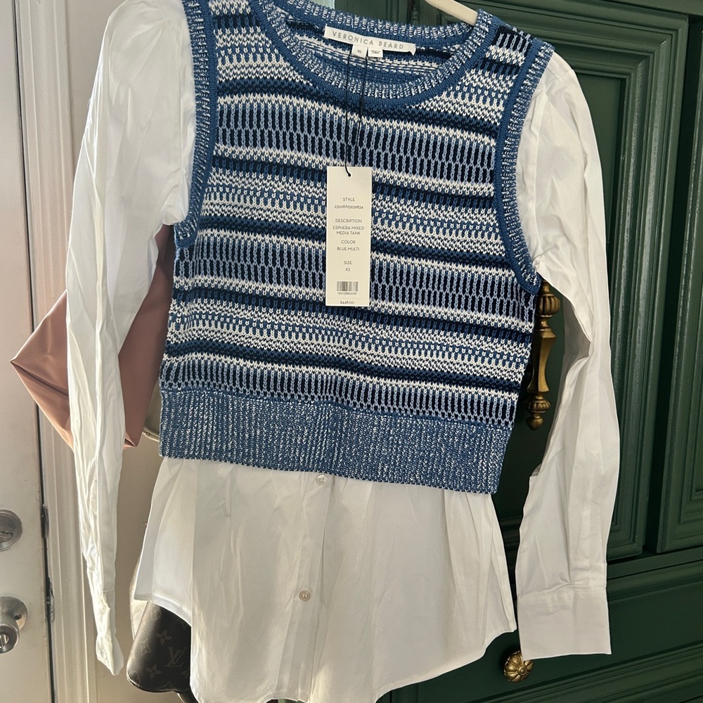 Verónica beard Blue Multi long sleeve